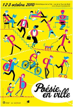 Poésie en ville, affiche 2010